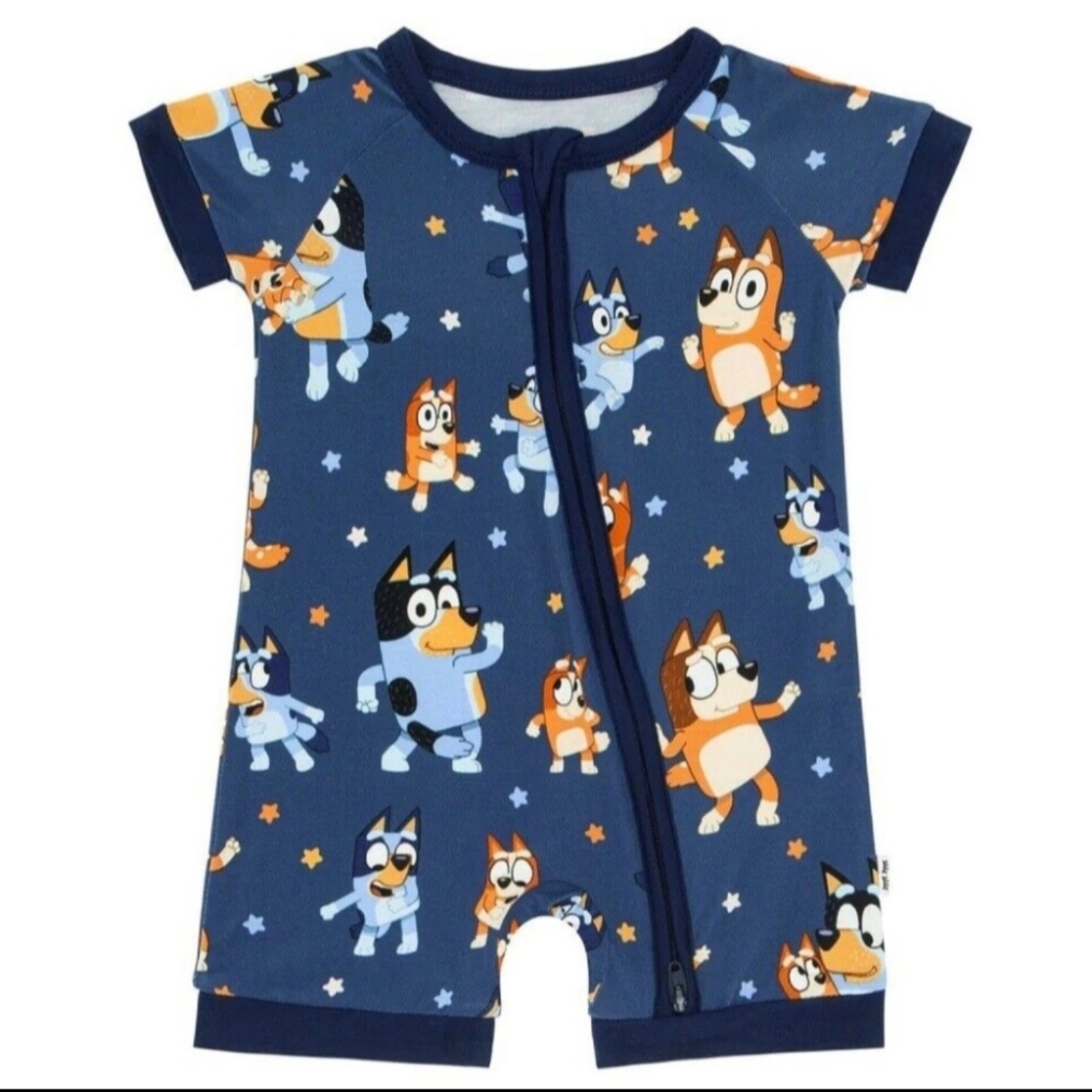 NWT Little Sleepies - Bluey - Shorty Zippy - 2T